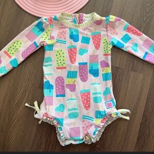 RASH GUARD BUNDLE 6-12m Ruffle Butts (set of 3 swimsuits)